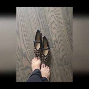 Well Worn Leopard Flats